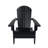 Arrlo Outdoor All-Weather Poly Folding Adirondack Seashell Chair-458608921