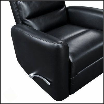 Fauteuil oscillant inclinable avec mouvement pivotant, similicuir respirant et confort luxueux pour les salons modernes et les cinémas maison