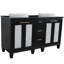 Ensemble de meuble-lavabo double 61 "avec miroir Schreck-244746514-244746515
