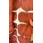 Terracotta Brown Shibori Dot Geometric Curtain Panels-722405327