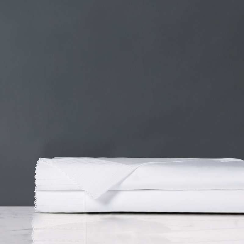 Carlotta Egyptian Cotton Sateen Flat Sheet, King Flat Sheet