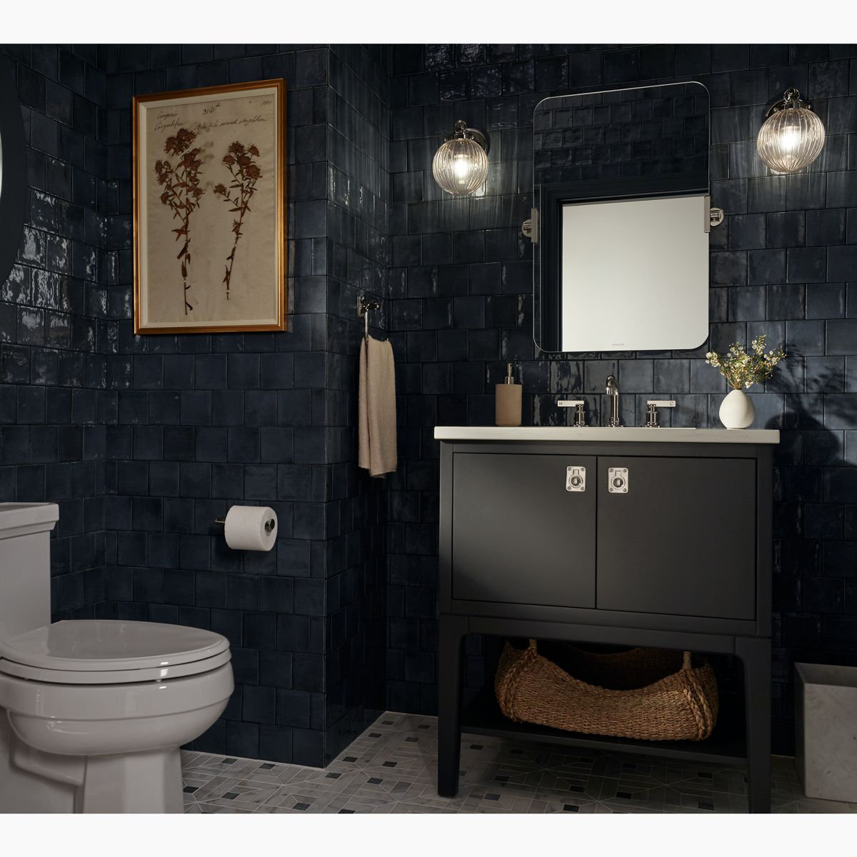 Kohler Embra Single Light Flush Mount Sconce, Polished Chrome
