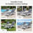 Kozyard Outdoor Chaise Lounge Chair, Full Flat Adjustable Patio Lounger with Aluminum Frame & Resin Legs, Textilene Fabric for Poolside, Backyard & Beach (Gray, W/ Table)-1456368290