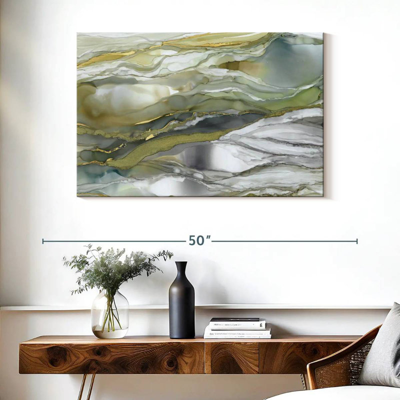 Avery Marbled Glass I, 26" H x 39" W