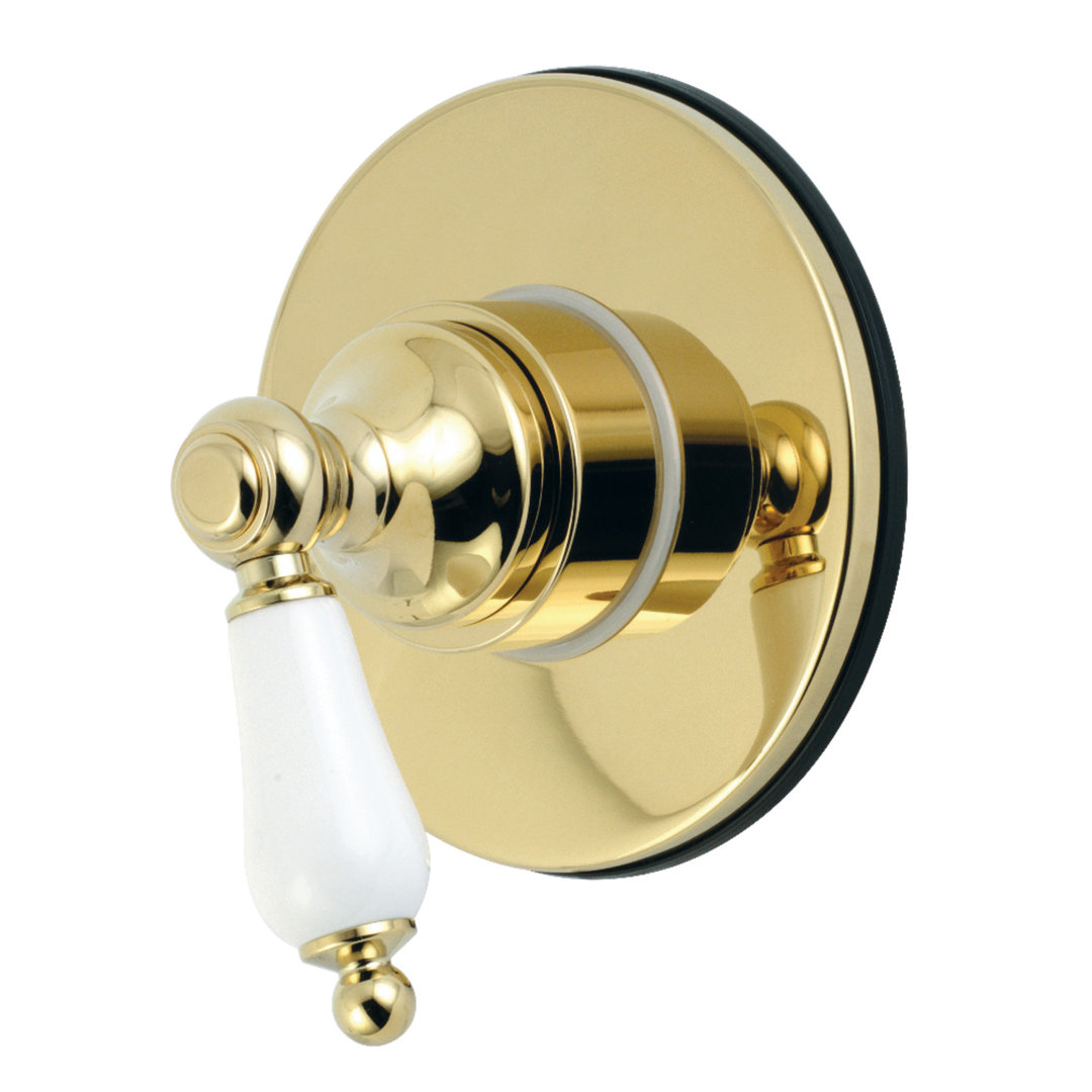 Kingston Brass Single-Handle Wall Mount Three-Way Diverter Valve with Trim Kit Kingston Brass 