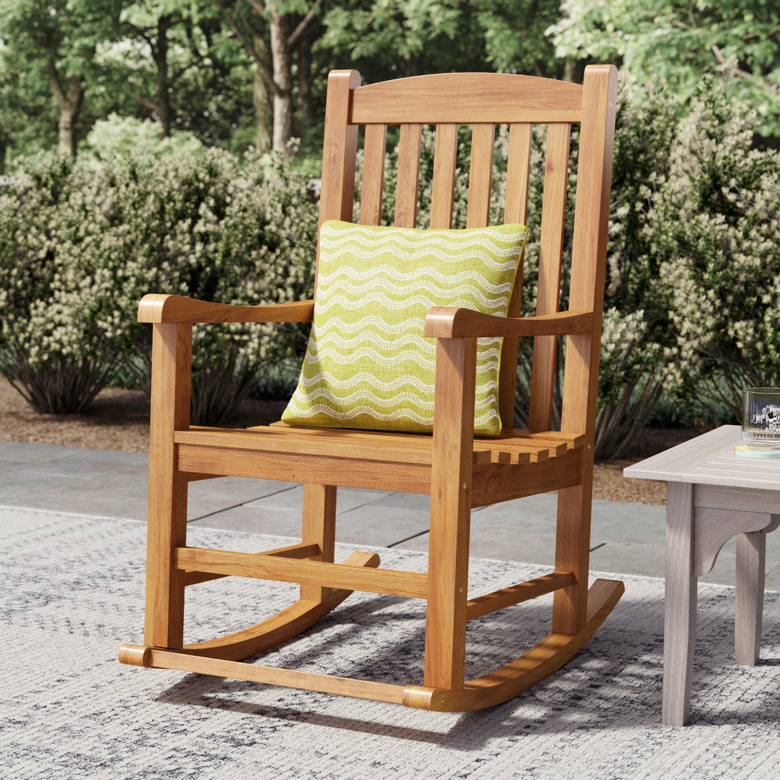 Teak Outdoor Chair with Sunbrella® Cushions
