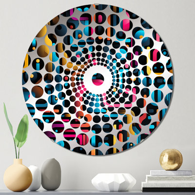 Miroir Neon Futuristic Lined