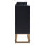 120CM Modern 4-Door Sideboard With Gold Metal Legs, Handle-Free Push-To-Open Buffet Cabinet With Raised Top Edge-1734196453