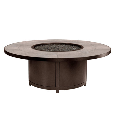 Elba Aluminum Outdoor Fire Pit Table