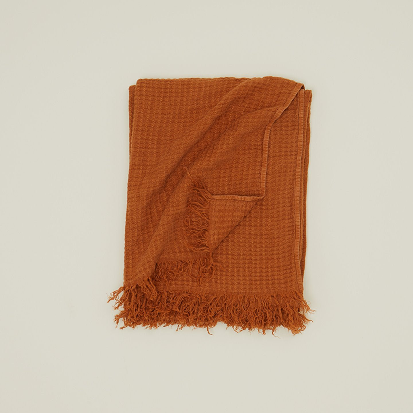 Simple Throw Blanket, Terracotta, 70" L x 50" W