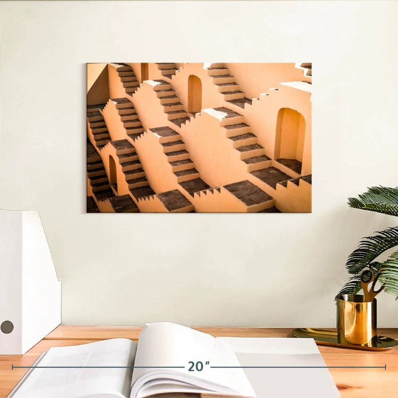 Indian Stepwell, 8" H x 12" W