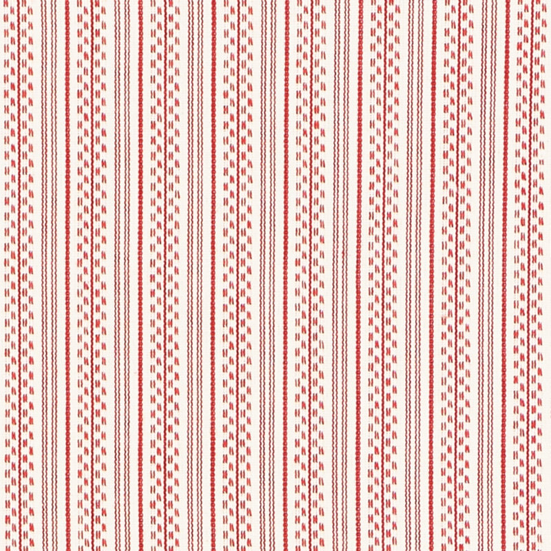 Jack Stripe Fabric, Red