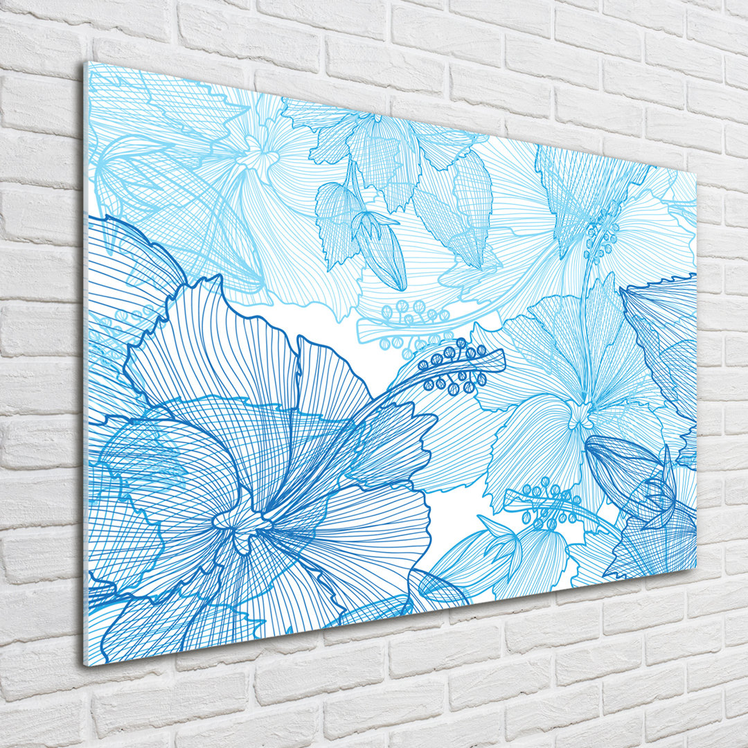 Hawaiian Flowers - Unframed Art Prints on Glass