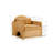 Modern Pet-Friendly Armchair with Built-In Cat Cubby