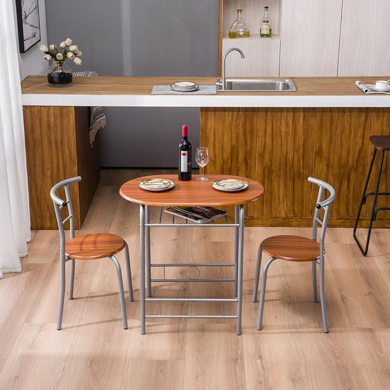 Houchin 2 - Person Four Leg Dining Set, Light Brown