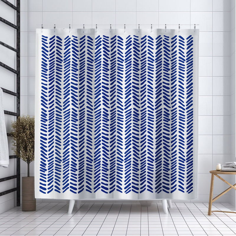 Rideau de douche Thora Tribal, Bleu marine ThoraVee