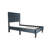 Modern Twin Bed - Adjustable Headboard, No Box Spring Needed, Luxurious Brushed Linen Fabric, 12 Slat Stable Support With Headboard Base, Linen, Charming Biscuit Tuft Design-1404865332