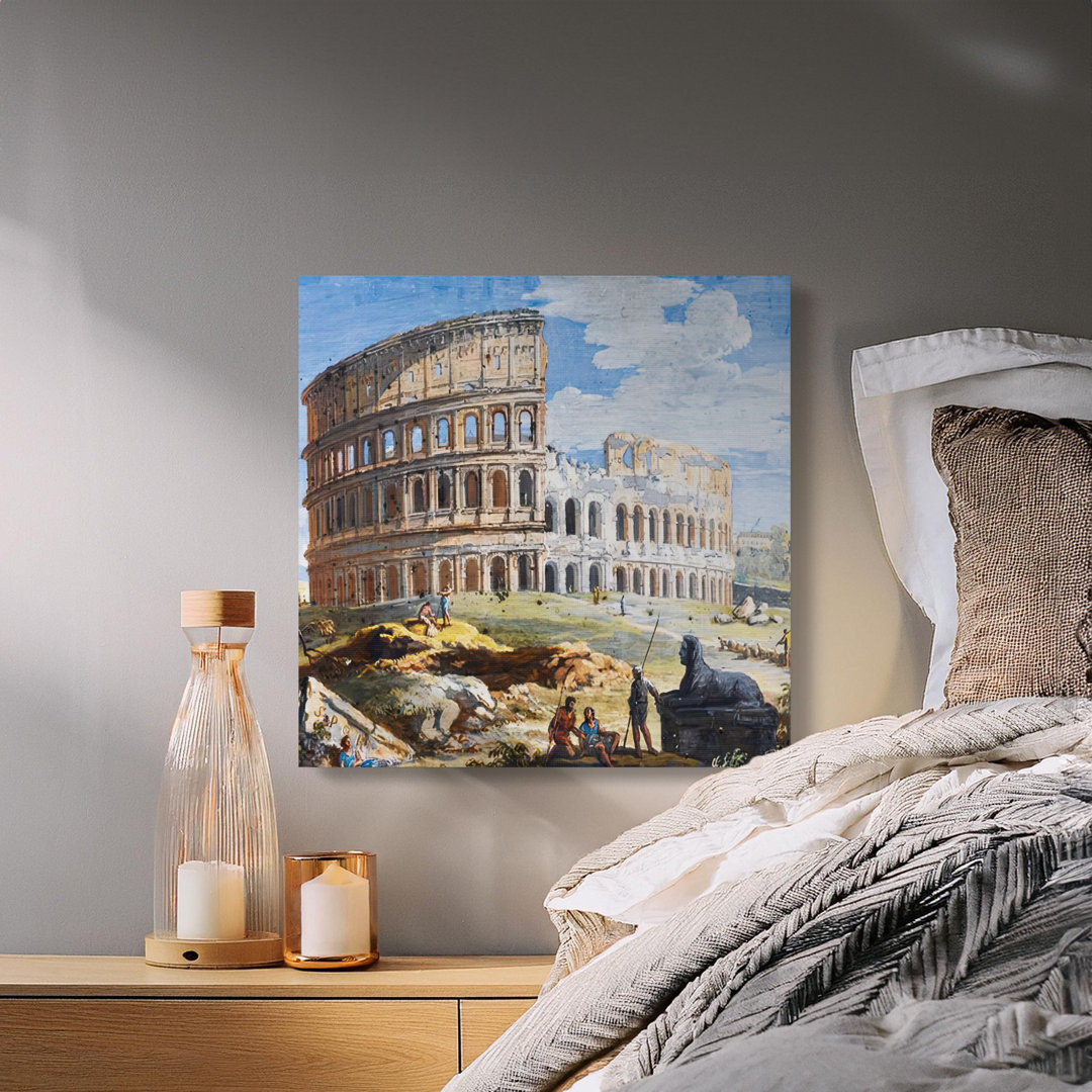 Ancient Rome Colosseum Historical Canvas Print