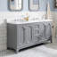 Ensemble de meuble-lavabo double 60 po Ahanu-566041993