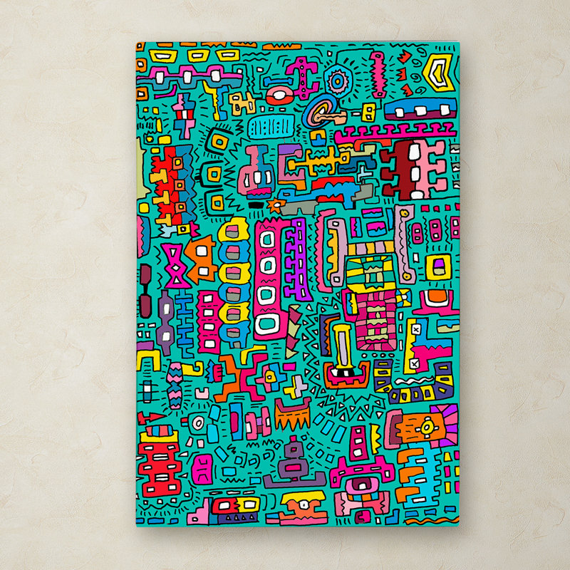 Hillers «Many Things», impression sur toile tendue, H 19 po x l 12 po x P 2 po