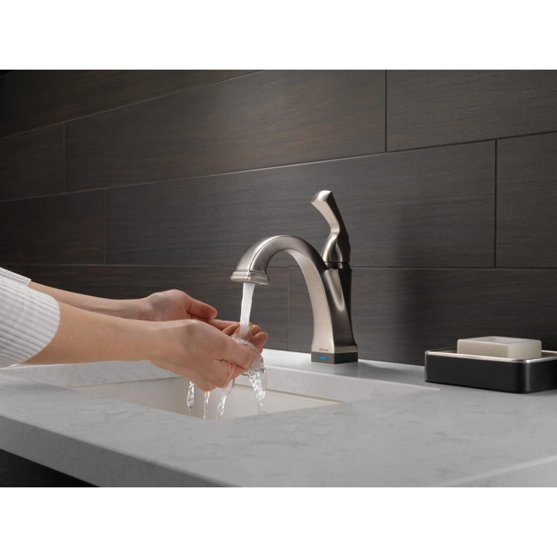 Robinet de salle de bain Dryden Touch2O avec technologie sans contact, Acier inoxydable Brilliance
