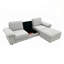 Canapé modulaire moderne en forme de L, tissu d'ameublement pour le salon, siège modulaire confortable avec repose-pieds-118091493