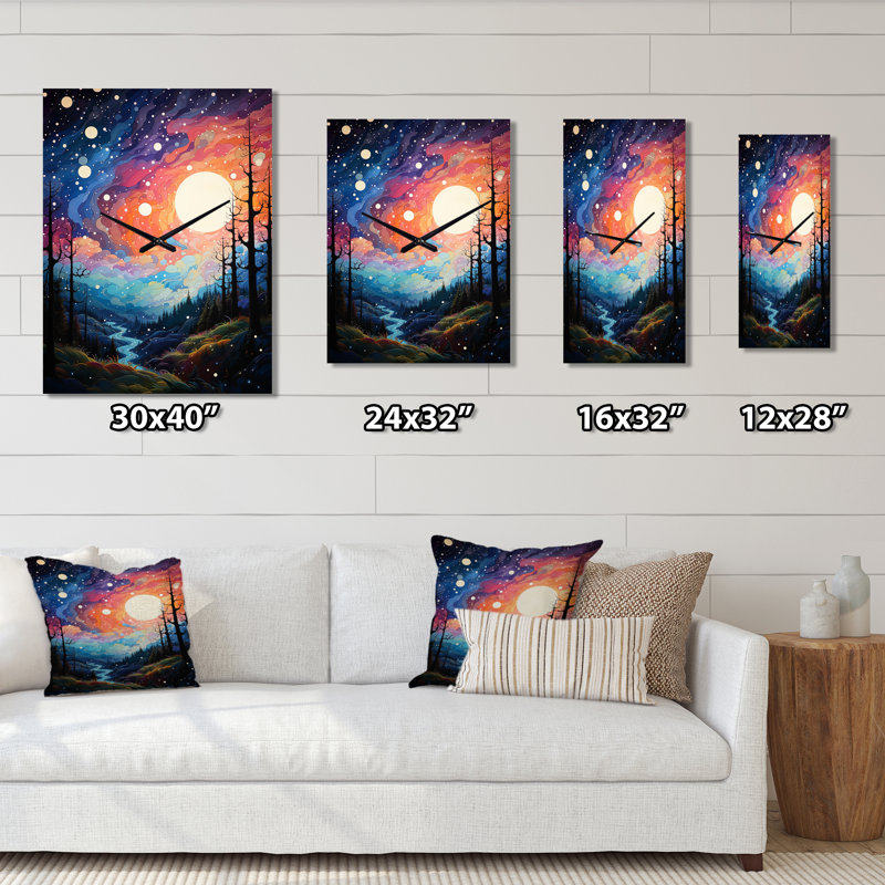 Horloge murale Jazzlyne - Asteroids, Petit