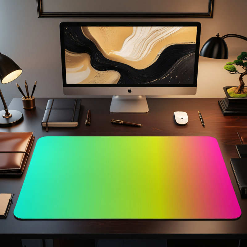 Polyester Desk Pad, 14.4x12.1