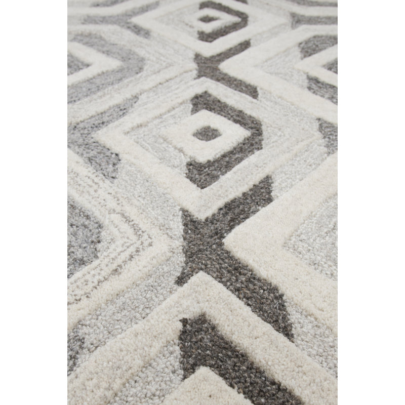Preusser Wool Geometric Indoor Rug, Runner 2'6" x 8'