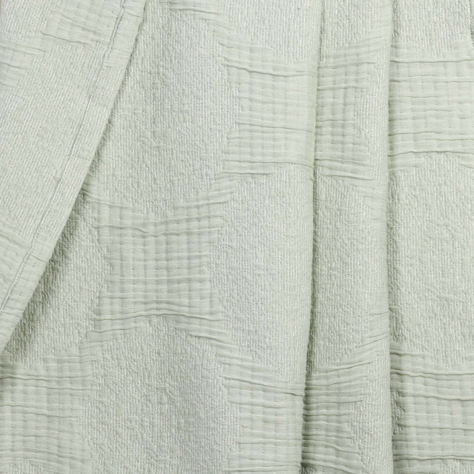 Cotton Coverlet Set, Throw Coverlet, Sage