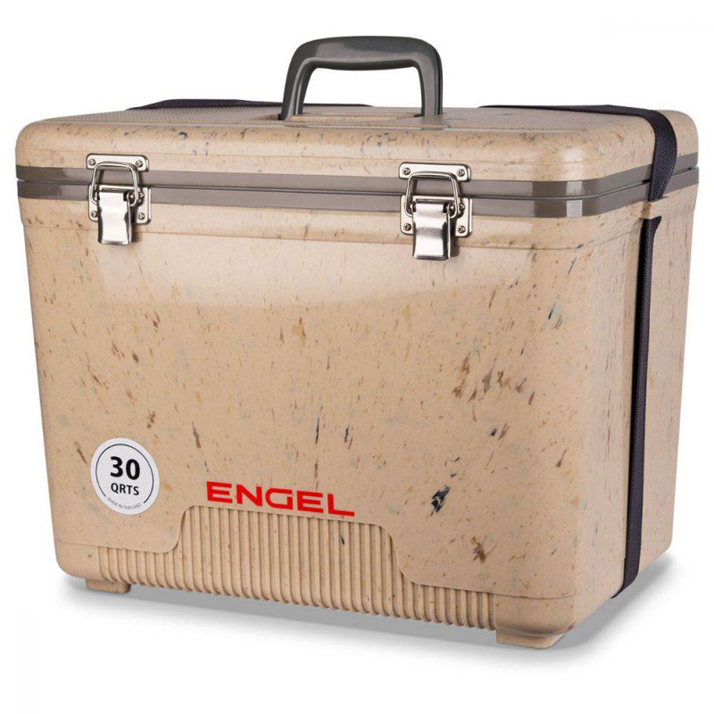 Engel Coolers 30 Qt 48 Can Lightweight Insulated Mobile Cooler Drybox, Brown