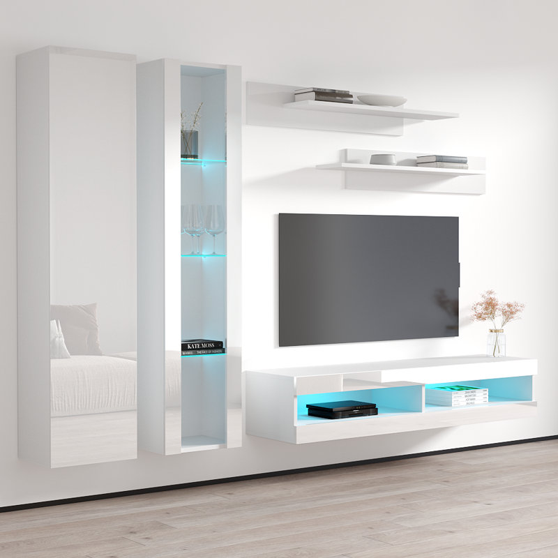 Meuble audio-vidéo Fly 100 A 35TV, Blanc