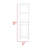 Clair Linen Cabinet, Two Interior  Shelves, Two Open Shelves, Single Door-1340929865