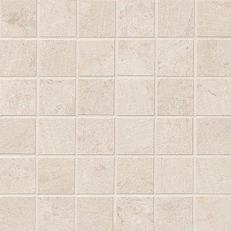 Classic Moderne 2" x 2" Porcelain MosaicTile in Crème