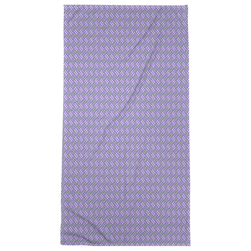 Katelyn Elizabeth Bath Towel, Purple/Green