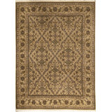 Wool Oriental Area Rug in Brown/Rust