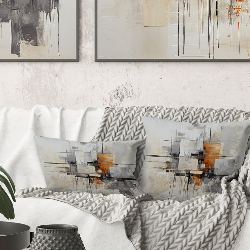 Coussin Minimalist Montage IV - Abstract Collages