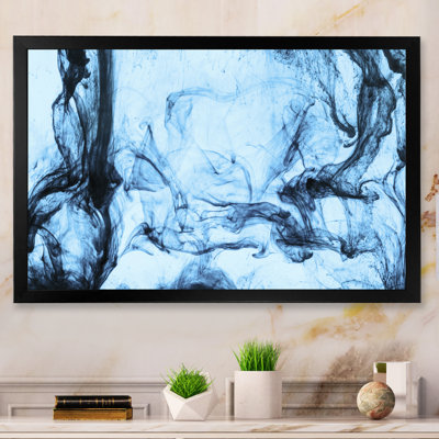Swirls Of Blue - Print on Canvas