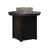 Hammered Top Black with Black Base