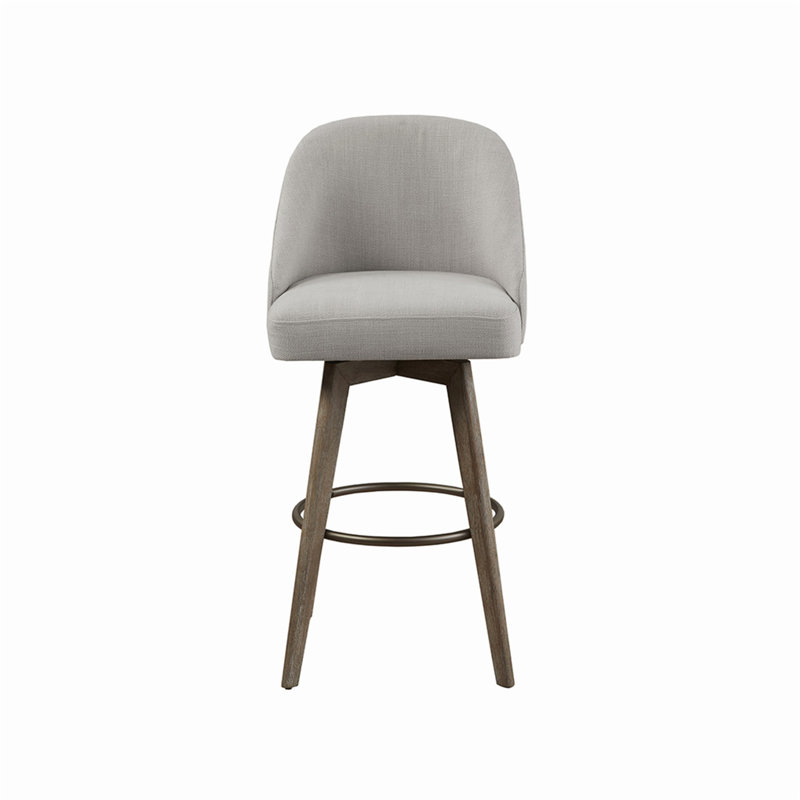 Tabouret de bar avec siège pivotant, Gris