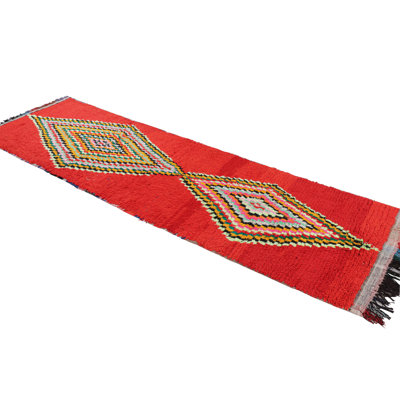 One-of-a-Kind 2'9”x9'4” Hand Knotted Area Rug