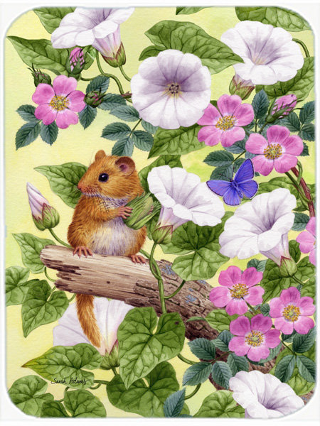 Caroline's Treasures Dormouse Glass Cutting Board