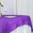 72"X72" Peacock Teal Accordion Crinkle Taffeta Table Overlay, Square Tablecloth Topper-977012593