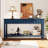 U_Style 60'' Fir Veneer Entryway Table With Honeycombpatterned Fronts,Modern Stylish Console Table With 3 Drawers And Solid Fir Legs,Suitable For Living Room,Entryway, Hallway, Study, Foyer-124922101