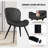 Modern Dining Chairs, Tech Fabric Upholstered Kitchen Chairs With Curved Backrest, Comfortable Dining Room Chairs For Family Meals & Guests-1446792819-1457286986