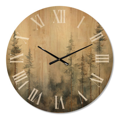 Grande horloge murale en bois minimaliste minimaliste