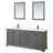 Deborah 80'' Double Bathroom Vanity with Quartz Top with Mirror-98208027-98208028-98208031