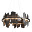 Ardesia 1 - Light Unique Geometric LED Pendant with Slate Accents-55646114