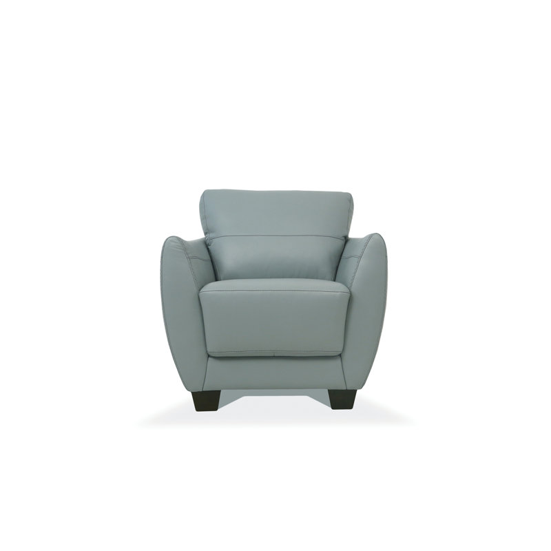 Élégante chaise pivotante en cuir Valeria Watery