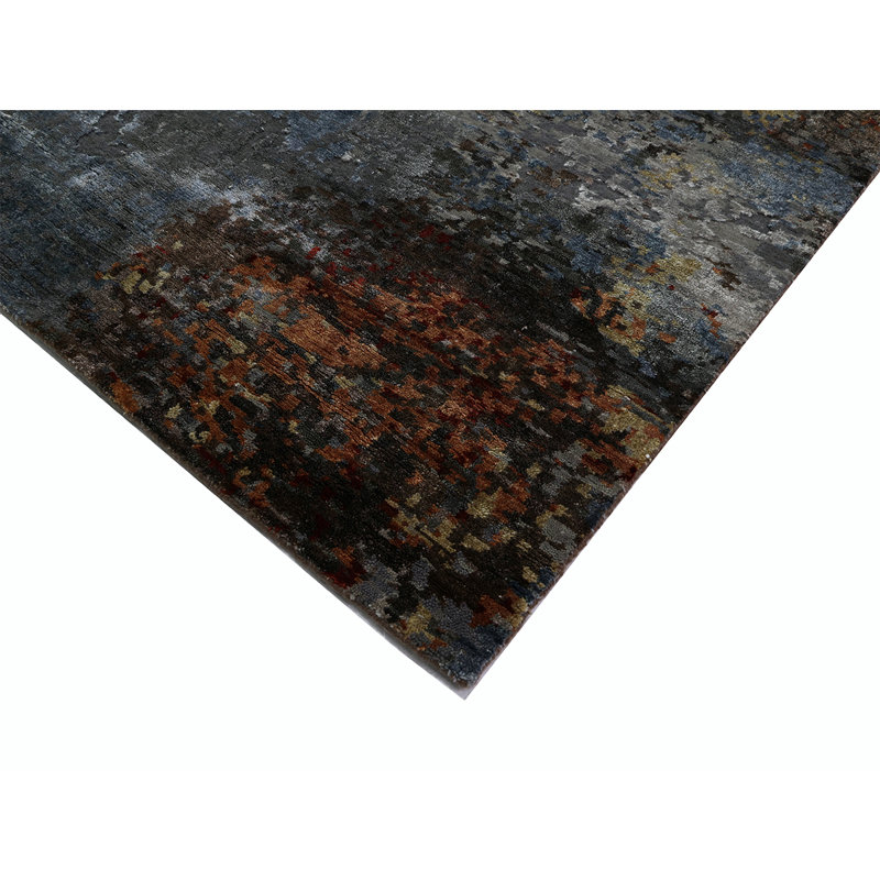 Abstract Area Rug in Red, Rectangle 12' x 15'